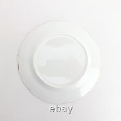 Swansea Rose by Davenport Porcelain Set 10 Bread or Dessert Plates Cabbage Rose