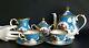 THE ROYAL COLLECTION 9-Piece Tea Set Fine Bone China Made in England NEW