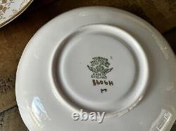 TUSCAN Fine English Bone China Tea Cup Saucer Dessert Plates 8606H Du Rose SET 6
