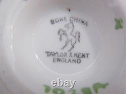 Taylor & Kent England Antique Fine Bone China Tea Cup & Saucer Set
