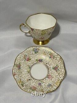 Tea Cups & Saucers (#3 Sets) EB FOLEY Bone China England #2737 #2724 #2918