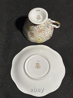 Tea Cups & Saucers (#3 Sets) EB FOLEY Bone China England #2737 #2724 #2918