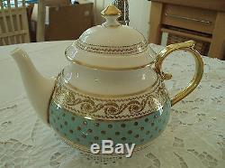 Thomas Goode Versailles Light Green Tea Set China/By Apoint HM the Queen England
