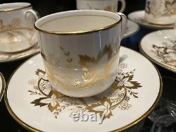 Tiffany & Co. England Bone China Demitasse Cup & Saucer, Grosvenor 8 sets