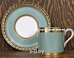 Tiffany & Co Grosvenor Bone China Espresso Cup & Saucer Set of 4 Pairs England