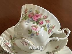 Timeless Vintage Bone China Tea Set 6 Persons'moss Rose' Royal Albert England