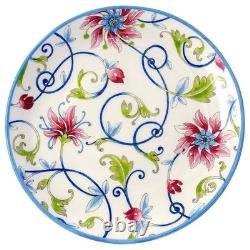 Tudor England 16-Piece Porcelain Dinnerware Set 4, Botanical Green 8541923701