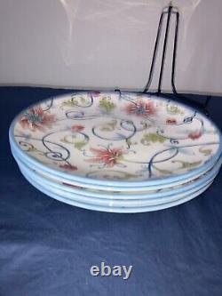 Tudor England Ivy Botanical Dinnerware Vintage Plates 10.75 Set 6 China