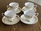 Tuscan England Fine Bone China Teacup & Saucer Set of 4