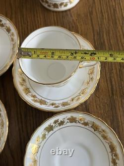 Tuscan England Fine Bone China Teacup & Saucer Set of 4