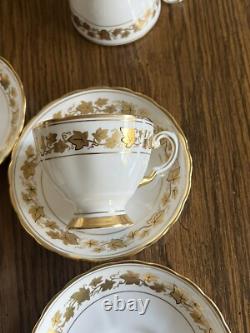 Tuscan England Fine Bone China Teacup & Saucer Set of 4