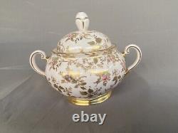 Tuscan English Bone China Tea Set Sugar Bowl Desert Plates Du Berry Rose Lot9