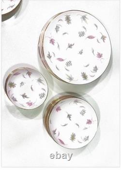 Tuscan Windswept Bone China Dinnerware Set 50 Pc Made in England Vintage