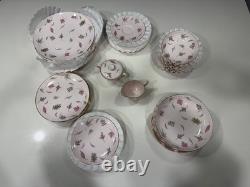 Tuscan Windswept Bone China Dinnerware Set 50 Pc Made in England Vintage