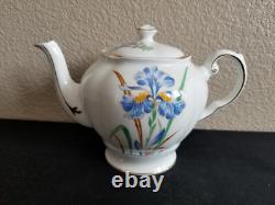 Tuscan bone china England whole blue iris tea set. 20 pieces