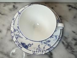 Two (2) Wedgwood Blue Plum Three-Piece Sets Bone China Made in England