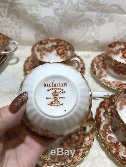 VICTORIAN RADFORDS BONE CHINA FENTON, CUP & SAUCER, MADE IN ENGLAND, Set Of 4 (#4)