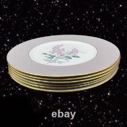 VINTAGE WEDGWOOD MILFORD BONE CHINA Dish Plate Set 6 Large Porcelain England VTG