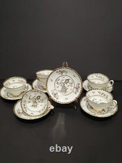 VTG 1950-61 Tea Set GROSVENOR Bone China England -MING BLOSSOM- 6 Cups 6 Saucers