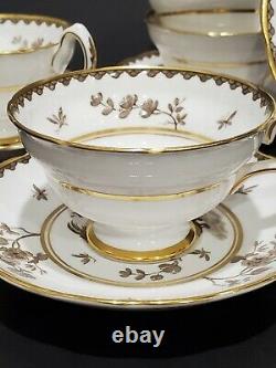 VTG 1950-61 Tea Set GROSVENOR Bone China England -MING BLOSSOM- 6 Cups 6 Saucers