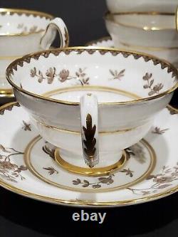 VTG 1950-61 Tea Set GROSVENOR Bone China England -MING BLOSSOM- 6 Cups 6 Saucers