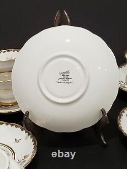 VTG 1950-61 Tea Set GROSVENOR Bone China England -MING BLOSSOM- 6 Cups 6 Saucers