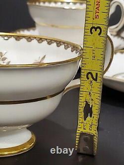 VTG 1950-61 Tea Set GROSVENOR Bone China England -MING BLOSSOM- 6 Cups 6 Saucers