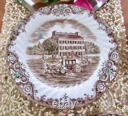 VTG 45 Piece Johnson Brothers Heritage Hall Ironstone China Set For 8 Gorgeous