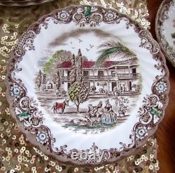 VTG 45 Piece Johnson Brothers Heritage Hall Ironstone China Set For 8 Gorgeous