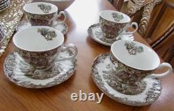 VTG 45 Piece Johnson Brothers Heritage Hall Ironstone China Set For 8 Gorgeous