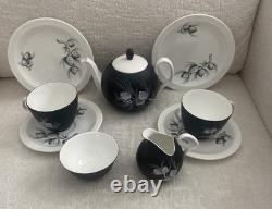 VTG 8 Piece MCM 1950's Tea Set FOLEY English Bone China Alaska Pattern RARE