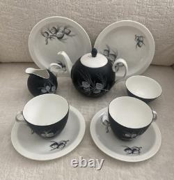 VTG 8 Piece MCM 1950's Tea Set FOLEY English Bone China Alaska Pattern RARE