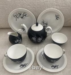 VTG 8 Piece MCM 1950's Tea Set FOLEY English Bone China Alaska Pattern RARE