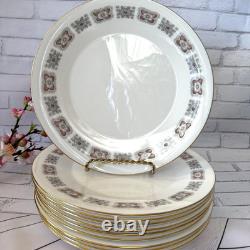 VTG Minton Meridian S-713 Bone China Dinner Plates Set (10) England 1960s 10,5