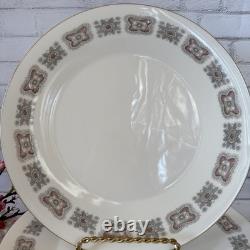 VTG Minton Meridian S-713 Bone China Dinner Plates Set (10) England 1960s 10,5