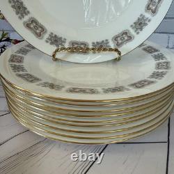 VTG Minton Meridian S-713 Bone China Dinner Plates Set (10) England 1960s 10,5