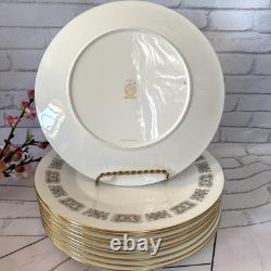 VTG Minton Meridian S-713 Bone China Dinner Plates Set (10) England 1960s 10,5