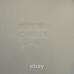 VTG Minton Meridian S-713 Bone China Dinner Plates Set (10) England 1960s 10,5