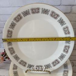 VTG Minton Meridian S-713 Bone China Dinner Plates Set (10) England 1960s 10,5