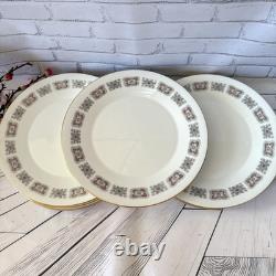 VTG Minton Meridian S-713 Bone China Dinner Plates Set (10) England 1960s 10,5