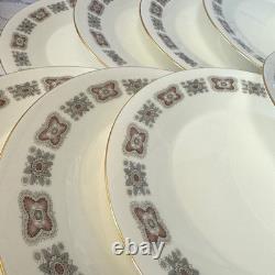 VTG Minton Meridian S-713 Bone China Dinner Plates Set (10) England 1960s 10,5
