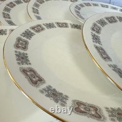 VTG Minton Meridian S-713 Bone China Dinner Plates Set (10) England 1960s 10,5