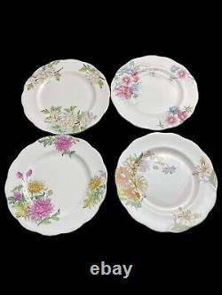 VTG Royal Albert Flower of the Month -12 Sets Complete Saucer, Cup, Plate England