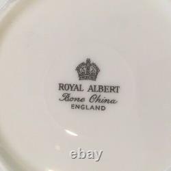 VTG Royal Albert Set of 6 Thick Gold Band Desert Bowls 5-1/2 Bone China England