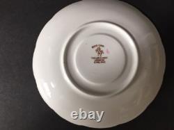 VTG Taylor Kent Teacup & Saucer Set Fine Bone China Pink Roses Daffodils England