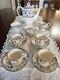 Very Cute Vintage Empire England Bone China Patterned 349 Espresso Coffee Set