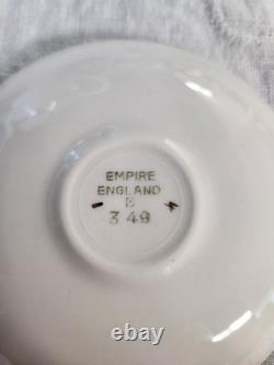 Very Cute Vintage Empire England Bone China Patterned 349 Espresso Coffee Set