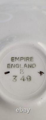 Very Cute Vintage Empire England Bone China Patterned 349 Espresso Coffee Set
