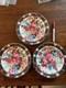 Vint. 90's RALPH LAUREN Hampton Floral Wedgwood China Plate 8 1/4 Set Of 3