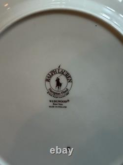 Vint. 90's RALPH LAUREN Hampton Floral Wedgwood China Plate 8 1/4 Set Of 3